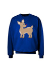 Cute Little Rudolph the Reindeer - Christmas Adult Dark Sweatshirt by TooLoud-Sweatshirts-TooLoud-Deep-Royal-Blue-Small-Davson Sales