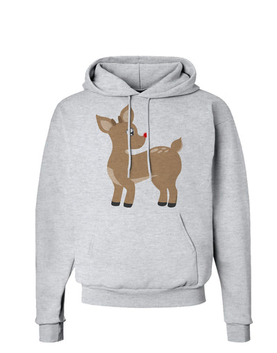 Cute Little Rudolph the Reindeer - Christmas Hoodie Sweatshirt by TooLoud-Hoodie-TooLoud-AshGray-Small-Davson Sales