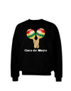 Cute Maracas Design - Cinco de Mayo Adult Dark Sweatshirt by TooLoud-Sweatshirts-TooLoud-Black-Small-Davson Sales