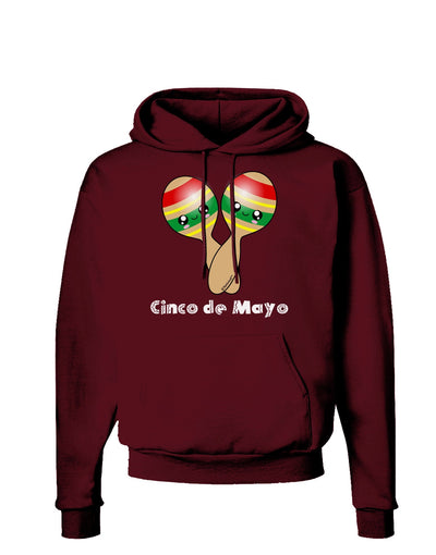 Cute Maracas Design - Cinco de Mayo Dark Hoodie Sweatshirt by TooLoud-Hoodie-TooLoud-Maroon-Small-Davson Sales