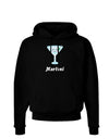 Cute Martini Text Dark Hoodie Sweatshirt-Hoodie-TooLoud-Black-Small-Davson Sales