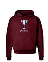 Cute Martini Text Dark Hoodie Sweatshirt-Hoodie-TooLoud-Maroon-Small-Davson Sales