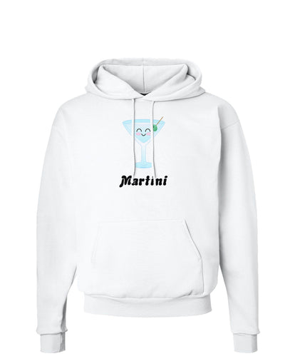 Cute Martini Text Hoodie Sweatshirt-Hoodie-TooLoud-White-Small-Davson Sales