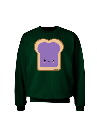 Cute Matching Design - PB and J - Jelly Adult Dark Sweatshirt by TooLoud-Sweatshirts-TooLoud-Deep-Forest-Green-Small-Davson Sales