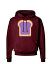 Cute Matching Design - PB and J - Jelly Dark Hoodie Sweatshirt by TooLoud-Hoodie-TooLoud-Maroon-Small-Davson Sales