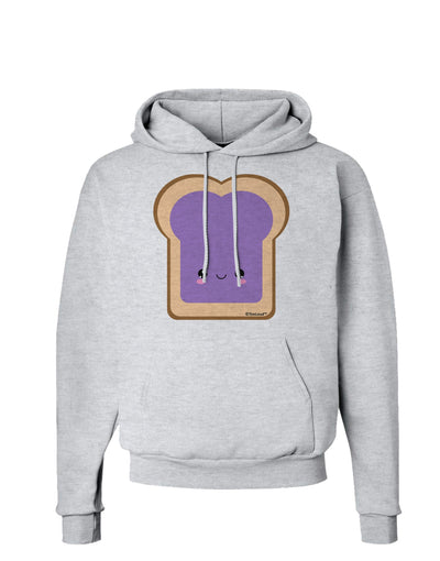 Cute Matching Design - PB and J - Jelly Hoodie Sweatshirt by TooLoud-Hoodie-TooLoud-AshGray-Small-Davson Sales