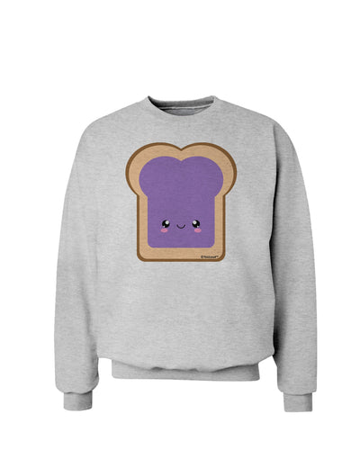 Cute Matching Design - PB and J - Jelly Sweatshirt by TooLoud-Sweatshirts-TooLoud-AshGray-Small-Davson Sales