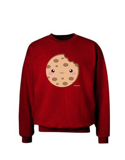 Cute Matching Milk and Cookie Design - Cookie Adult Dark Sweatshirt by TooLoud-Sweatshirts-TooLoud-Deep-Red-Small-Davson Sales