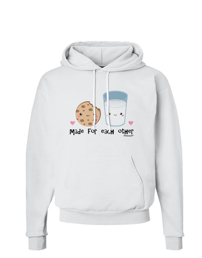 Cute Milk and Cookie - Made for Each Other Hoodie Sweatshirt by TooLoud-Hoodie-TooLoud-White-Small-Davson Sales