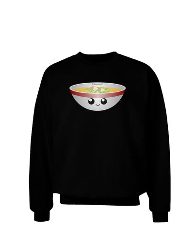 Cute Miso Soup Bowl Adult Dark Sweatshirt by TooLoud-Sweatshirts-TooLoud-Black-Small-Davson Sales