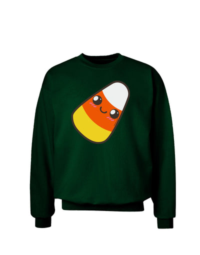 Cute Mother Candy Corn Family Halloween Adult Dark Sweatshirt-Sweatshirts-TooLoud-Deep-Forest-Green-Small-Davson Sales