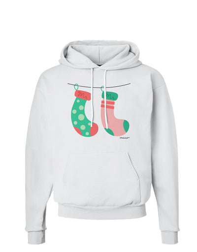 Cute Mr and Mr Christmas Couple Stockings Hoodie Sweatshirt by TooLoud-Hoodie-TooLoud-White-Small-Davson Sales