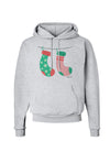 Cute Mr and Mrs Christmas Couple Stockings Hoodie Sweatshirt by TooLoud-Hoodie-TooLoud-AshGray-Small-Davson Sales