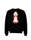 Cute Mrs Santa Claus Christmas Adult Dark Sweatshirt-Sweatshirts-TooLoud-Black-Small-Davson Sales