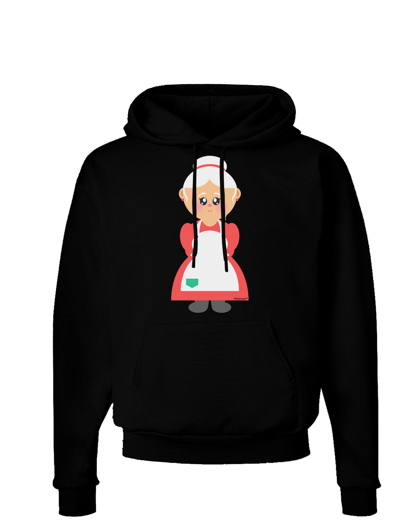 Cute Mrs Santa Claus Christmas Dark Hoodie Sweatshirt-Hoodie-TooLoud-Black-Small-Davson Sales