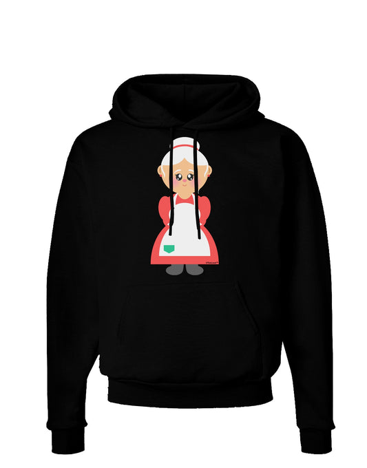 Cute Mrs Santa Claus Christmas Dark Hoodie Sweatshirt-Hoodie-TooLoud-Black-Small-Davson Sales