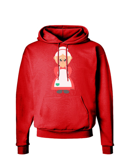 Cute Mrs Santa Claus Christmas Dark Hoodie Sweatshirt-Hoodie-TooLoud-Red-Small-Davson Sales