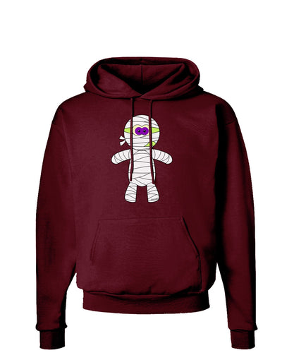 Cute Mummy Halloween Dark Hoodie Sweatshirt-Hoodie-TooLoud-Maroon-Small-Davson Sales