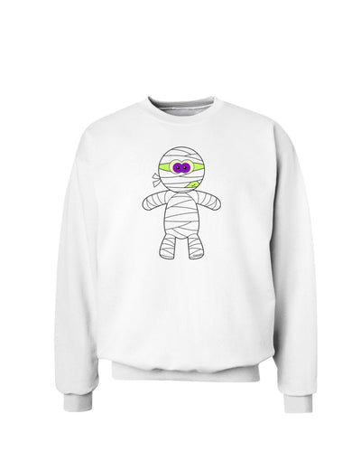 Cute Mummy Halloween Sweatshirt-Sweatshirts-TooLoud-White-Small-Davson Sales