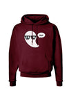 Cute Nerd Ghost Boo Halloween Dark Hoodie Sweatshirt-Hoodie-TooLoud-Maroon-Small-Davson Sales