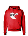 Cute Nerd Ghost Boo Halloween Dark Hoodie Sweatshirt-Hoodie-TooLoud-Red-Small-Davson Sales