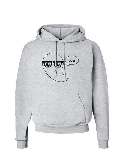 Cute Nerd Ghost Boo Halloween Hoodie Sweatshirt-Hoodie-TooLoud-AshGray-Small-Davson Sales