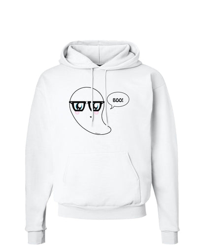 Cute Nerd Ghost Boo Halloween Hoodie Sweatshirt-Hoodie-TooLoud-White-Small-Davson Sales