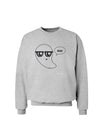 Cute Nerd Ghost Boo Halloween Sweatshirt-Sweatshirts-TooLoud-AshGray-Small-Davson Sales