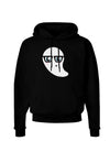 Cute Nerd Ghost Halloween Dark Hoodie Sweatshirt-Hoodie-TooLoud-Black-Small-Davson Sales