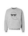 Cute Nerd Ghost Halloween Sweatshirt-Sweatshirts-TooLoud-AshGray-Small-Davson Sales