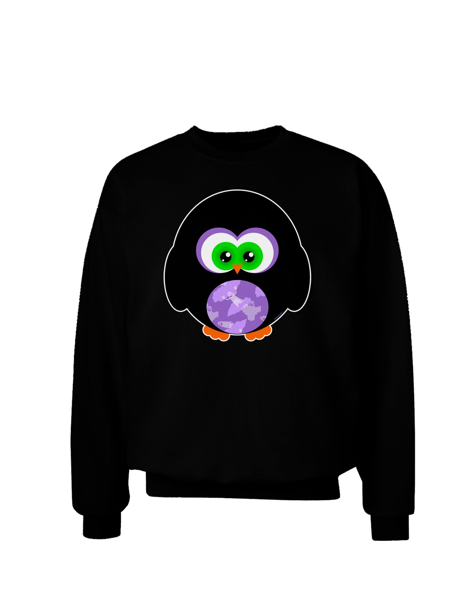 Cute Owl Halloween Adult Dark Sweatshirt-Sweatshirts-TooLoud-Black-Small-Davson Sales