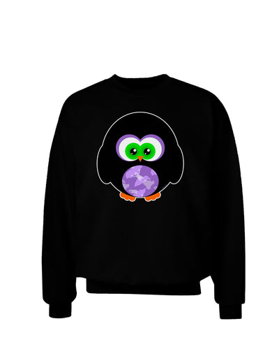 Cute Owl Halloween Adult Dark Sweatshirt-Sweatshirts-TooLoud-Black-Small-Davson Sales