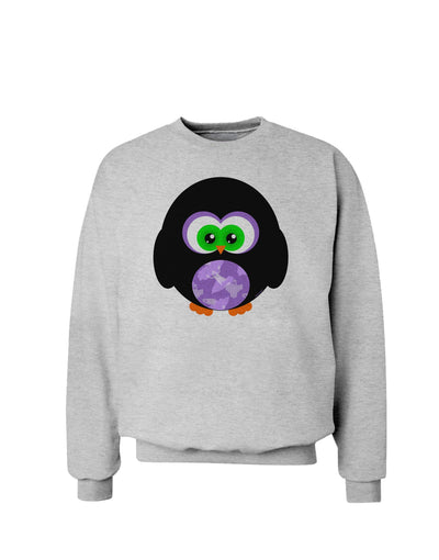 Cute Owl Halloween Sweatshirt-Sweatshirts-TooLoud-AshGray-Small-Davson Sales