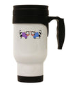 Cute Pair of Sweater Cows Stainless Steel 14oz Travel Mug-Travel Mugs-TooLoud-White-Davson Sales