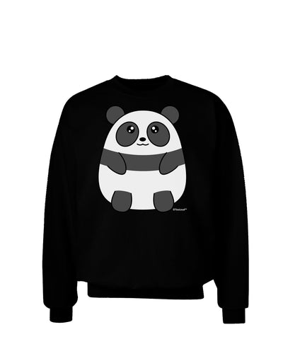 Cute Panda Bear Adult Dark Sweatshirt by TooLoud-Sweatshirts-TooLoud-Black-Small-Davson Sales