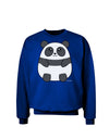 Cute Panda Bear Adult Dark Sweatshirt by TooLoud-Sweatshirts-TooLoud-Deep-Royal-Blue-Small-Davson Sales