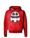 Cute Panda Bear Dark Hoodie Sweatshirt by TooLoud-Hoodie-TooLoud-Red-Small-Davson Sales