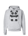 Cute Panda Bear Hoodie Sweatshirt by TooLoud-Hoodie-TooLoud-AshGray-Small-Davson Sales