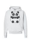 Cute Panda Bear Hoodie Sweatshirt by TooLoud-Hoodie-TooLoud-White-Small-Davson Sales