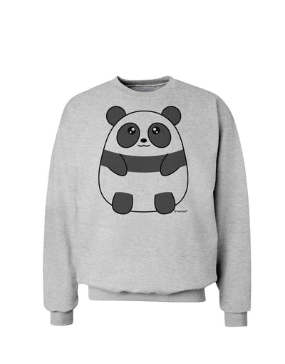 Cute Panda Bear Sweatshirt by TooLoud-Sweatshirts-TooLoud-AshGray-Small-Davson Sales