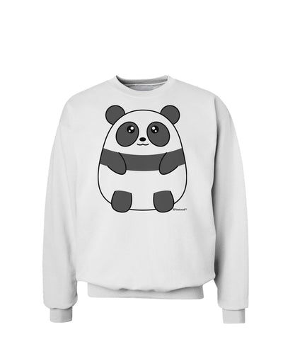 Cute Panda Bear Sweatshirt by TooLoud-Sweatshirts-TooLoud-White-Small-Davson Sales