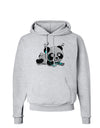 Cute Panda With Ear Buds Hoodie Sweatshirt-Hoodie-TooLoud-AshGray-Small-Davson Sales