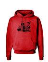 Cute Panda With Ear Buds Hoodie Sweatshirt-Hoodie-TooLoud-Red-Small-Davson Sales