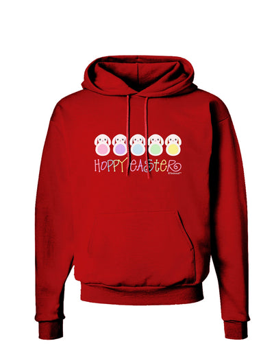 Cute Pastel Bunnies - Hoppy Easter Dark Hoodie Sweatshirt by TooLoud-Hoodie-TooLoud-Red-Small-Davson Sales