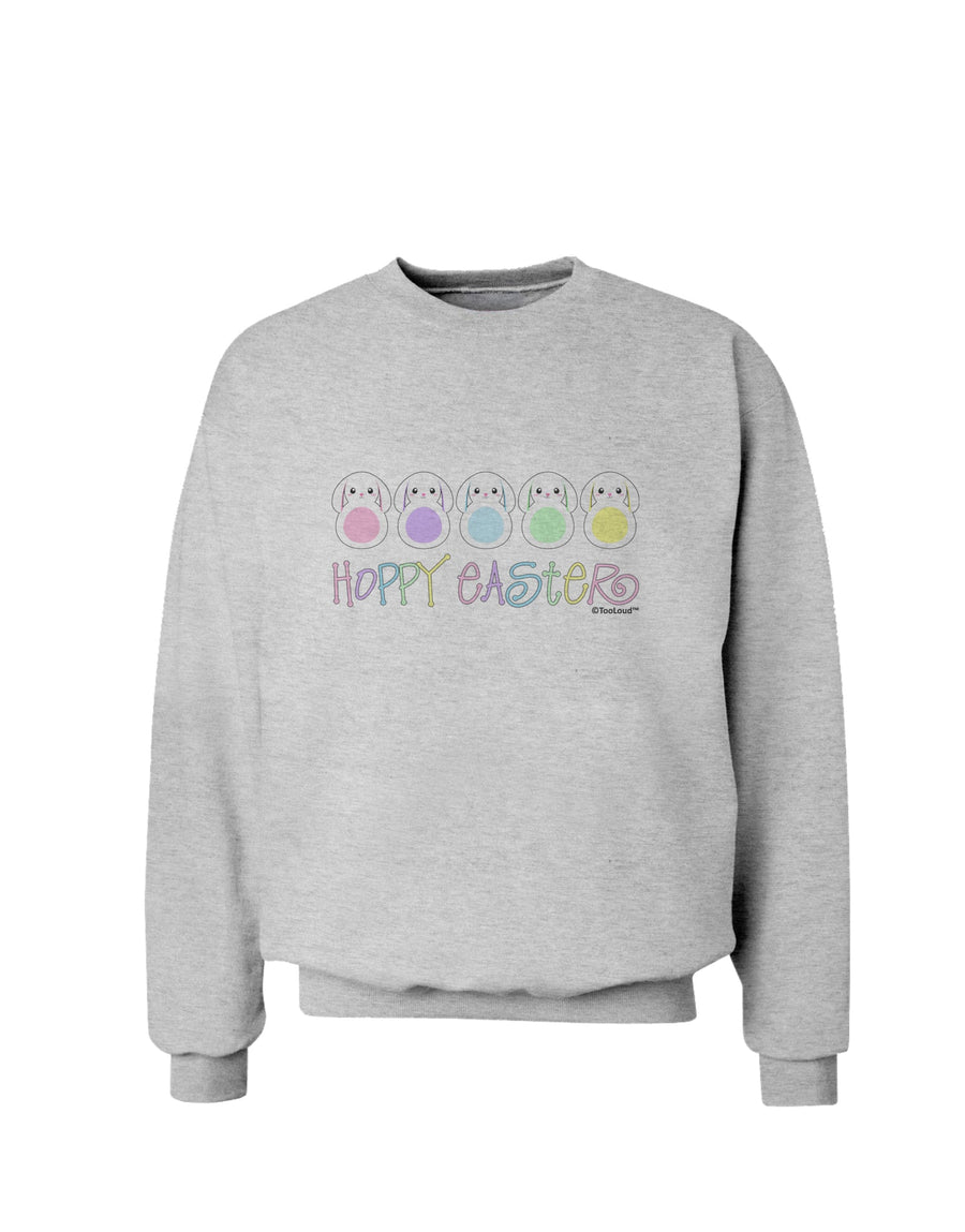 Cute Pastel Bunnies - Hoppy Easter Sweatshirt by TooLoud-Sweatshirts-TooLoud-White-Small-Davson Sales