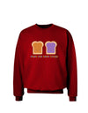 Cute PB and J Design - Made for Each Other Adult Dark Sweatshirt by TooLoud-Sweatshirts-TooLoud-Deep-Red-Small-Davson Sales