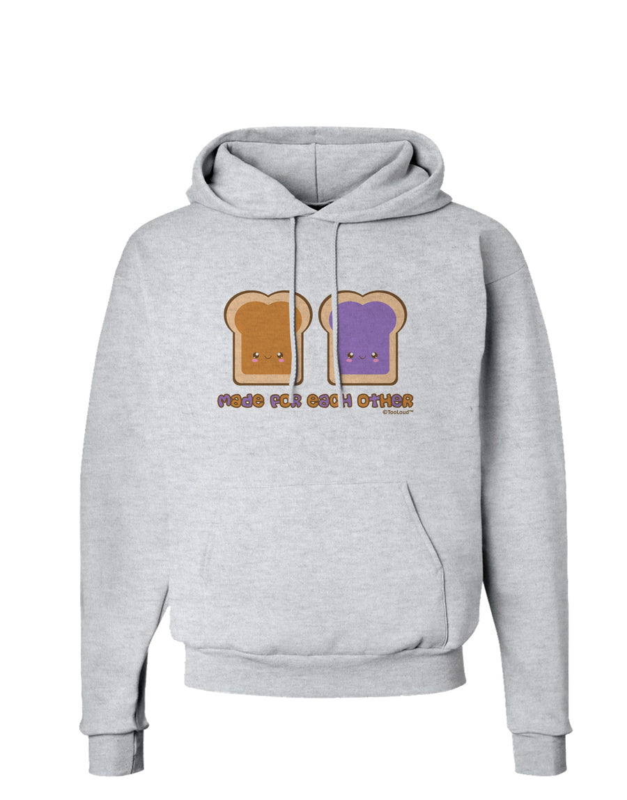 Cute PB and J Design - Made for Each Other Hoodie Sweatshirt by TooLoud-Hoodie-TooLoud-White-Small-Davson Sales