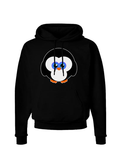 Cute Penguin Christmas Dark Hoodie Sweatshirt-Hoodie-TooLoud-Black-Small-Davson Sales