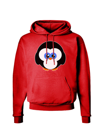 Cute Penguin Christmas Dark Hoodie Sweatshirt-Hoodie-TooLoud-Red-Small-Davson Sales