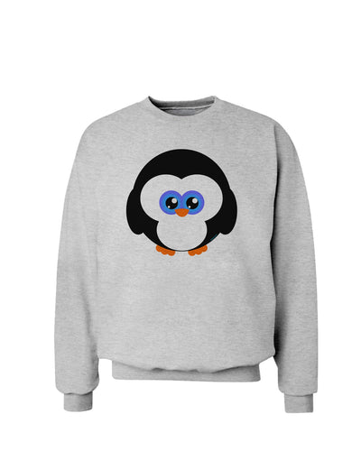 Cute Penguin Christmas Sweatshirt-Sweatshirts-TooLoud-AshGray-Small-Davson Sales